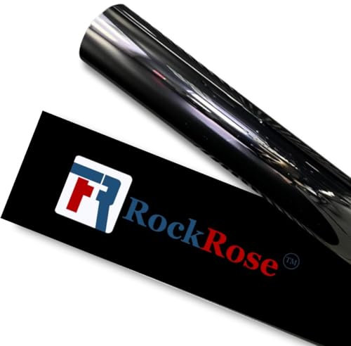 RockRose Film teinté 20 % nano céramique pour fenêtre de voiture - 50,8 cm x 3 m - 2 plis - Bloque la chaleur - 99 % des rayons UV et 85 % IRR - Adhésif puissant - Rétractable facile - Compatible avec