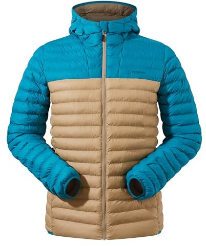 Berghaus Men's Vaskye Synthetic Insulated Jacket | Extra Warm | Durable Coat | Lightweight Design | Puffer Jacket, Kelp/Deep Ocean, S