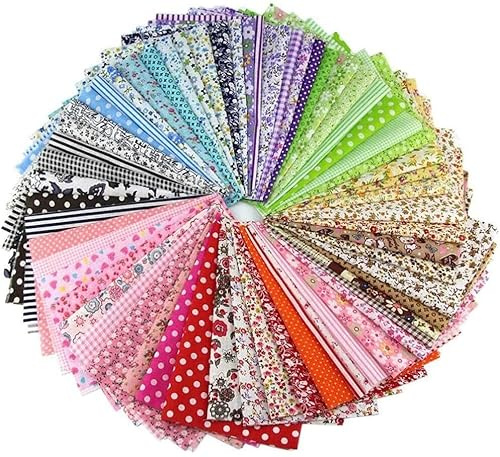 50 pièces/Trou, 20 cm x 20 cm, Motif sans répétition, Tissu en Coton imprimé pour Patchwork, Tissus à Coudre pour Patchwork, Quilting, carrésDesign de Mode.