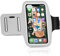 Flintronic Running Armband, Sports Arm Phone Case Holder, Sports Running Armband with Key and Headphone Slot, for iPhone 14/14 Pro/13/13 Pro, Galaxy S22, for Phones up to 6.1, Grey