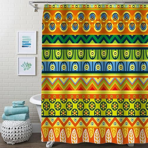 Fairygate duschdraperi 180 x 180 cm textil duschdraperier tjockt tyg färggradient badrumsgardin vattentät tvättbar antimögel med 12 duschdraperiringar B8605