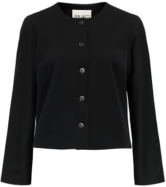 Object Objlisa L/S Re Blazer Noos, Nero, 40 Donna