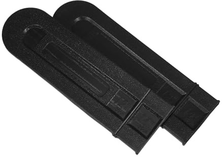 JOINPAYA Lot De 2 Housses De Protection Guide-chaîne Tronçonneuse 34 Cm Noir, Pièces De Coupe-Plastique Universelles pour Outils D’extérieur Et Transport Sécurisé