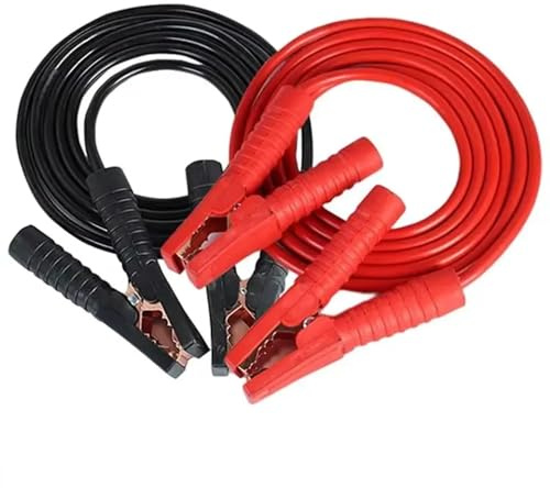 Auqewl Heavy Duty Jump Leads 4M 2000A for Car Van SUV | For 5L petrol 3L diesel car van SUV, 4M booster cables with insulated clamps, emergency roadside jump starter, compact carry