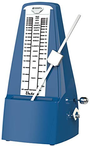 Mechanical Metronome Loud Sound Piano Drum Violin Guitar Saxophone Blue