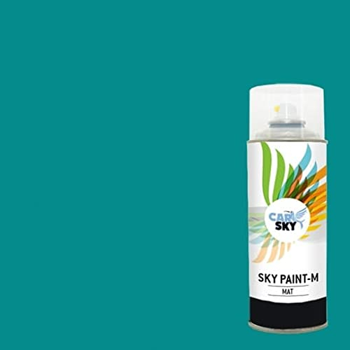 CARSKY Bombe de peinture RAL Bleu Turquoise 5018 finition mat 400ml