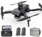 Teeggi KF106 MAX Drohne mit Kamera 4K HD, 360 Grad Laser Hindernis Vermeidung, 3-Achsen Gimbal, 22 Minuten Flugzeit, GPS Folge mir, Intelligente Rückkehr, Professioneller FPV Quadcopter, 2 Batterien