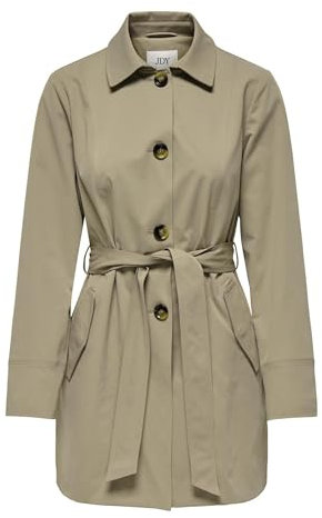 JDY Damen Jdyisadora Trenchcoat OTW Hab, Weathered Teak, 38