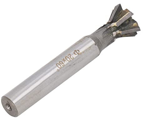 CORTADOR DE DE MILANO DE CARBURO, 60 GRADOS, 20 MM, 6 FLAUTAS, VÁSTAGO RECTO PARA FRESADO DE METAL