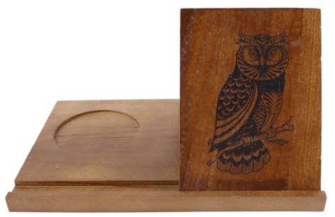 Nicear Support de Livre Triangulaire en Bois Massif - Étagère Minimaliste Multi-Usage (Chambre/Bureau/Bibliothèque) - pour Déco Élégante