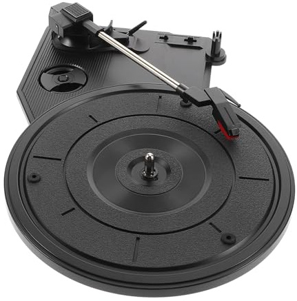 Abaodam Tocadiscos De Vinilo Retro Con Movimiento Del Fonógrafo Plato Giratorio Altavoces Integrados Para Coleccionistas De Música y Entusiastas Del Fonógrafo