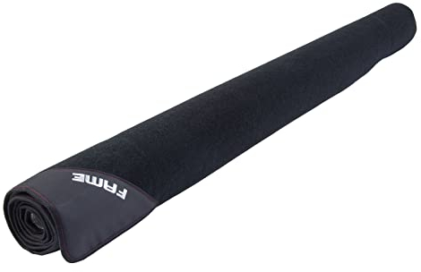 Fame Drum Teppich, 170x170cm, Rutschfest, Pflegeleicht, Verstärkter Rand, Ideal für Drum- und Percussion-Setups, Schwarz