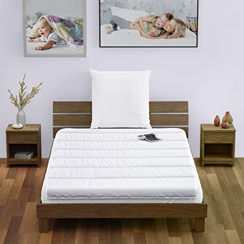 wometo Bettenset 135x200 2 teilig OekoTex - Bettdecke 135x200 Set mit Kissen 80x80 (Kopfkissen) - Ganzjahres Bettdecke/Steppdecke