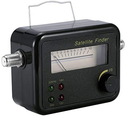 TLS.eagle Analog Satellite Finder DVB-T Mini Digital Satellite Signal Finder Meter with Signal Meter for TV Reception Systems (Upgraded)