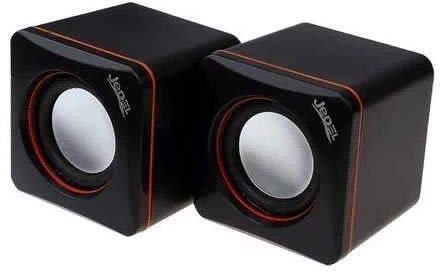 Jedel CK4 Mini USB Powered Stereo PC Computer Speakers Black/Red (2x3W)
