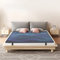 Erdungsmatte, Erdungsmatte für Bett, 100% leitfähige Therapiematte aus Karbon-Kunstleder mit Kordel, Erdungsschlafmatte zur Schmerzlinderung der Erde (137,2–180,3 cm)