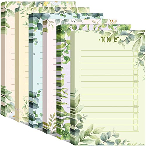 300 Sheets to Do List Notepad Daily Checklist Sticky Notes Cute Undated Memo Pad Color Block to Do Note Pad Weekly Plan Agenda and Organizer Planners for College(Green Leaf Style,3.14 x 5.11 Inch)