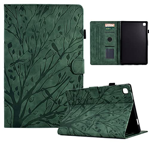 Bxithnr® Hülle Samsung Galaxy Tab S6 Lite 10.4 2022/2020 SM-P610/P613/P615/P619 Ultra Dünn PU Leder Flip Cover Case Tablet Schutzhülle mit Standfunktion und Stifthalter - Grün