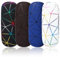 JANYUN Brillenetui Hardcase, 4 Stück Brillenetui Glänzendes Gitter Tragbare Brillen Etui Hartschalen für Damen und Männer