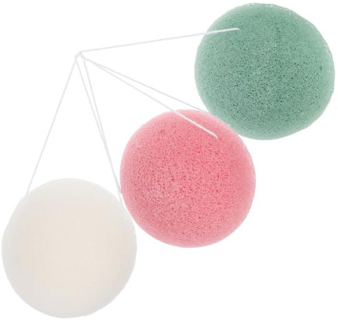 DEARMAMY 3pièces Éponge Nettoyante Pour Visage Exfoliant Pour Gommage Pour Visage Éponge Nettoyante Pours Points Noirs