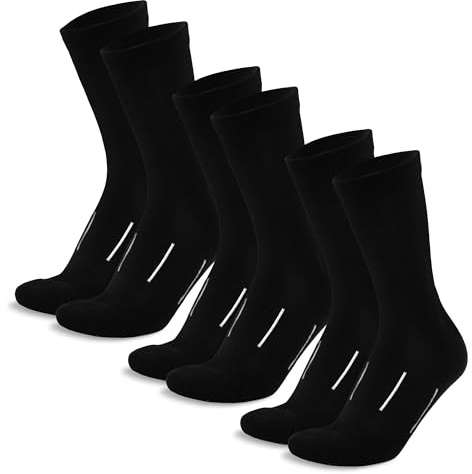 Merino.tech Merino Wool Socks Mens and Womens - Merino Wool Hiking Socks Crew Style (Jet Black Pack of 3, 9-12)