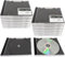 MP-Pro Leere CD Hüllen Jewel Case Transparent mit Single CD-Tray Transparent oder Schwarz, A-Grade CD Leerhüllen - 20 Stück Schwarz (2 x 10)