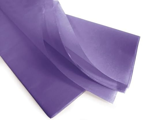 GOOD STUFF Confezione da 10 Fogli di Carta Velina Lilla - Dimensioni 66 cm x 50,8 cm - Perfetta per Confezioni Regalo, Fai-da-Te e Artigianato (Lilla)