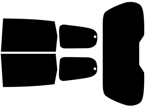 TINTCOM Film Solaire Auto Prédécoupé pour Dacia Lodgy 5 Portes 2012-... - (35% Noir Fumé Moyen) - Vitres Latérales Arrière & Lunette Arrière - Ajustement sur Mesure, Protection UV