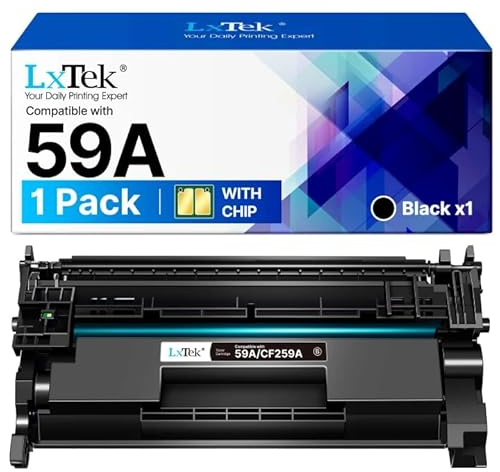 LxTek 59A CF259X für HP 59A Toner Schwarz mit Chip für 59A 59X CF259A CF259X 59 A CF259 A Kompatibel für HP LaserJet Pro MFP M428DW Toner M404DN M404DW M428FDW M428FDN M404 M428 (1 Pack)