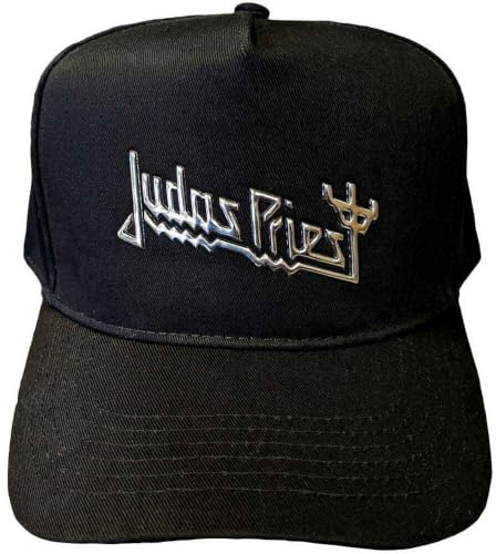 Judas Priest Cappellino da Baseball Band Logo Sonic Argento Nuovo Ufficiale Nero Size One Size