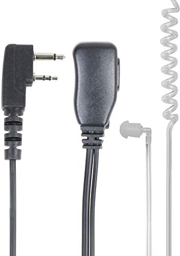 Hörlurar med mikrofon och akustisk tub PNI HF34 med 2 stift Midland-kontakt