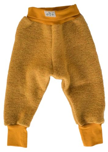 Lilano, Wollfilz Hose mit Nabelbündchen, 80% Wolle (kbT), 20% Baumwolle (Bio)(Curry, 68)