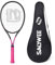 Raquettes de Tennis Professionnelles pour Hommes Femmes Adultes, Raquettes de Tennis de Padel en Composite de Carbone avec Sac Inclus (rosé)
