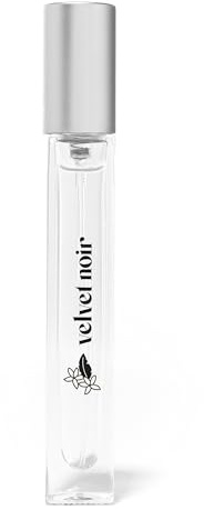 Just Juice Velvet Noir - Crisp Jasmine Perfume for Women and Men - Floral Musk Mini Travel Perfume with Apple, Rose, Geranium, Amber - 0.33 oz