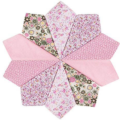 HOULIFE Damen Blumen Taschentücher aus Reiner Baumwolle Rosa Stofftaschentücher für Alltagsgebrauch 5/10 Stücke 36x36cm Muttertagsgeschenk