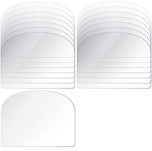 Patelai 15 Pieces Transparent Cake Cream Scraper Flexible Plastic Cake Scraper Smoother Pastry Spatula for Bread Pastry Decorating Supplies DIY Kitchen Bakery Baking Tool