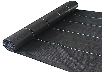 SATURNIA Rete Anti-Erbacce (Rotolo 0,9 x 10 Metri) Grammatura 110 g/m2. Rete Anti-Malta, Rete geotessile Giardino, Telo Anti-Erba,