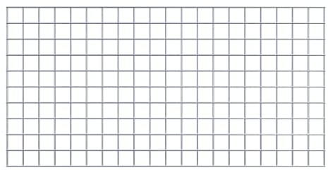 Treillis pour gabions de 5 x 5 cm - Maillage de 100 x 50 cm