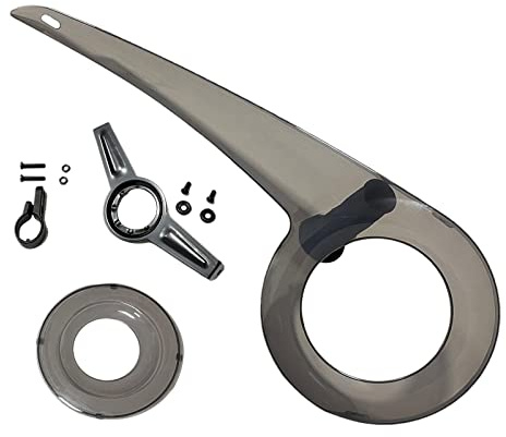 Protector Universal de Cadena para Bicicleta 32T 34T 36T 38T Fácil de Instalar Protector de Cadena para Bicicleta Cubierta de Cadena para Bicicleta de Carretera (Completamente Negro Todo el Conjunto)