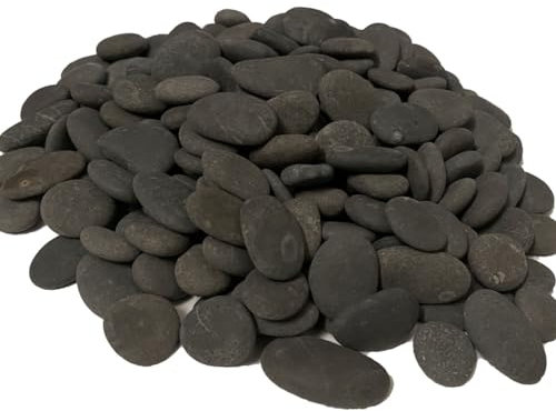 juexiyarticle 900g Small Flat Stones for Painting Arts Pebble Crafts,Natural River Rocks Gravel for Aquarium Vase Filler Decor