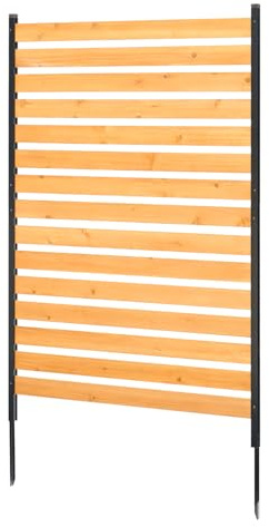 VEVOR Wood Privacy Fence, 39 W x 61 L, 1-Panel Air Conditioner Fence Screen, Pool Equipment Enclosure with Metal Stakes, Easy DIY Installation, Outdoor Trash Can Hider for Garden Decoration