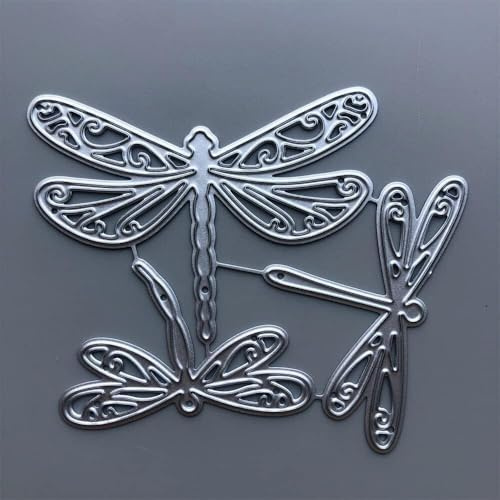 Dragonfly Metal Cutting Dies for Card Making Embossing Paper Photo Album Stamps Crafts Templates Mould Stencils Silver Die-Cutting and Embossing Arts, Craft Album Paper Card Decor