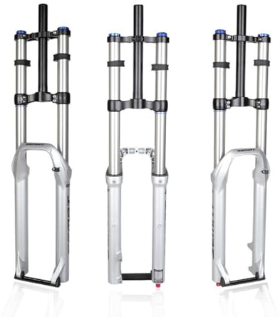 HZXQCVB 26/27,5/29 Horquilla De Suspensión MTB 1-1/8 Doble Hombro Horquilla Air DH Recorrido De 160/180/200mm Horquilla Delantera XC/Am QR Amortiguación De Rebote(Travel 200mm,27.5'')