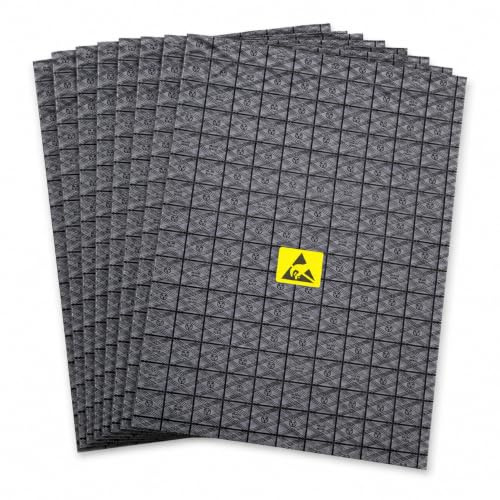 Bolsas antiestáticas 30 x 40 cm, ESD para tarjetas gráficas, discos duros, tapa abierta con adhesivo antiestático (10)