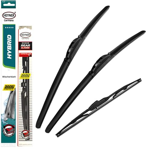 Heyner Fits: Toyota Rav4 2018-onwards Full Set Hybrid Wiper Blades Front Rear HH2616H12HRC