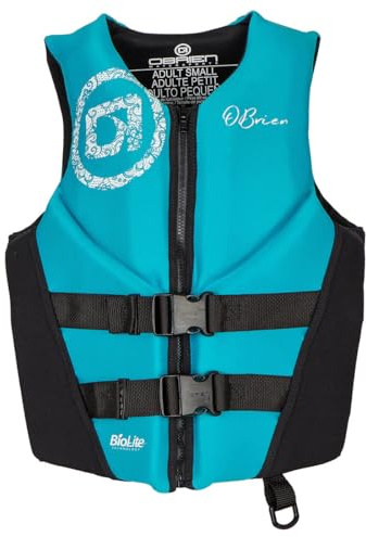 O'Brien Women's Traditional Neoprene USCGA Life Jacket, Aqua, Large