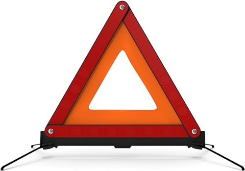 OwnWheel Notfalldreieck Warndreieck ECE R27 Auto & PKW 2025 - Rot - Notfall Pannendreieck - für StVO - bei Unfall & Panne