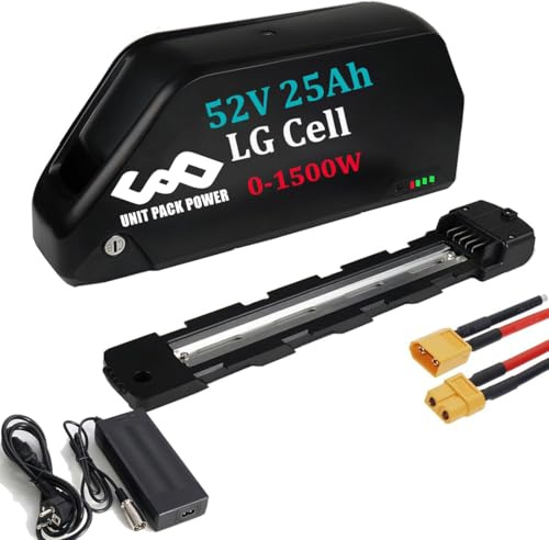 UPP 52V 25Ah Batterie de vélo électrique pour 1500W 1000W 750W Moteur Avant Moteur arrière Hub Moto Batterie pour kit de Roues ebike Batterie - kit de Conversion ebike Batterie