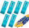 6 Stück Surfbrett Flossenclips Paddle Board Fin Clip Wasserabscheider Wasser Skibrett Fischflosse Clip Schnalle Paddleboard Surfboard Schwanzclip Surfausrüstungs-Flossenhalterung