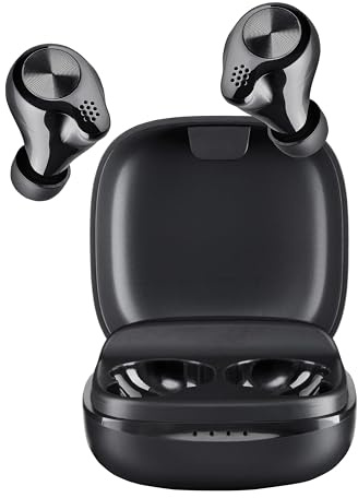 Intenso Buds Micro TWS T200 Écouteurs sans Fil avec Mode Gaming et jusqu'à 25 Heures de Lecture de Musique, Noir
